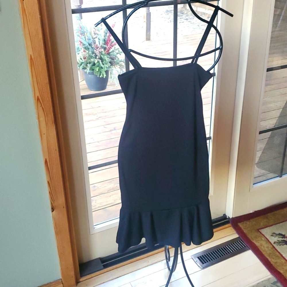Nasty Gal Collection Black‎ Mini Ribbed Sz. 4 Dress